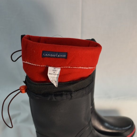 Lands End Mens Rain/Snow Boots with thermal liner.  Size Mens 5 - Picture 6 of 7